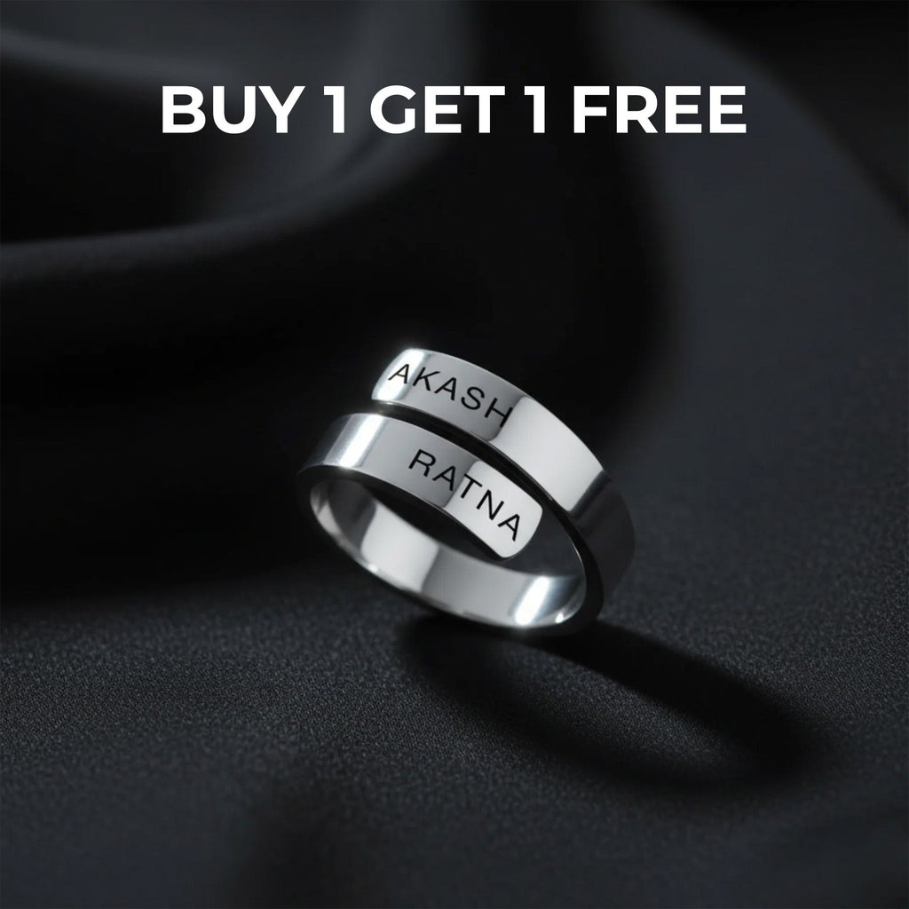 PERSONALISED COUPLE NAME RING